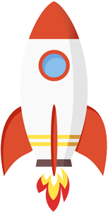 Picture of a cartoon rocket